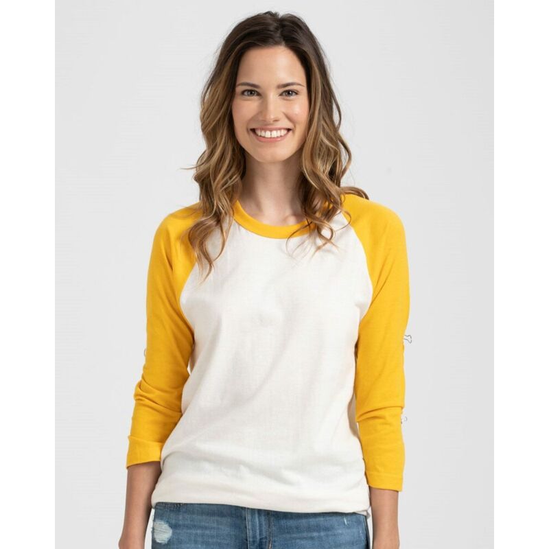 Unisex Fine Jersey Raglan T-Shirt Thumbnail