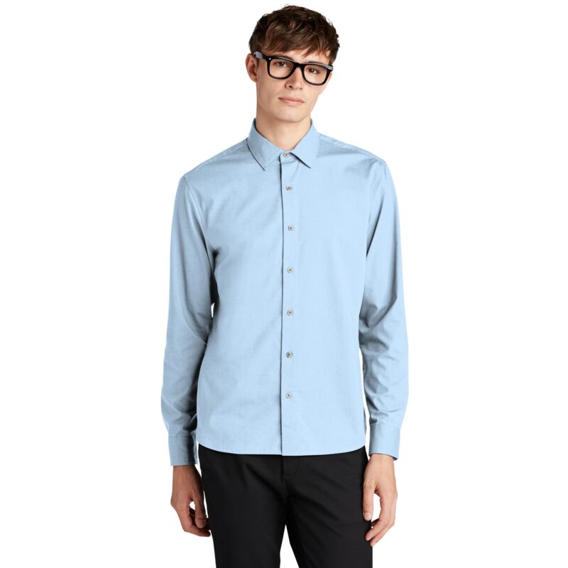 Long Sleeve Stretch Woven Shirt Thumbnail