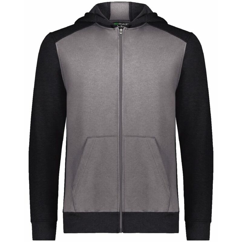 Youth Eco Revive™ Three-Season Triblend Fleece Full-Zip Hooded Sweatshirt Thumbnail