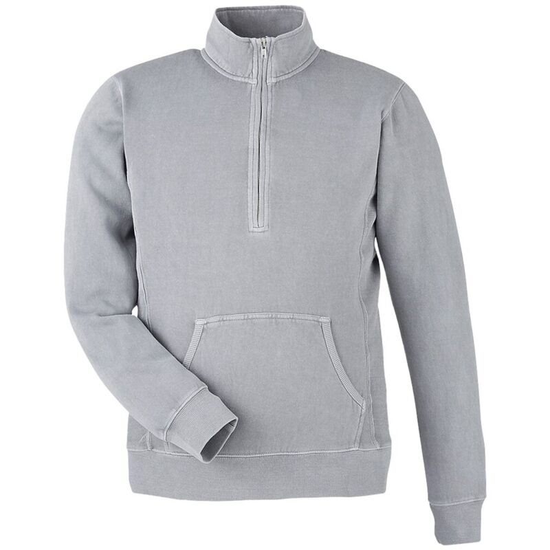Unisex Pigment-Dyed Fleece Quarter-Zip Pullover Thumbnail