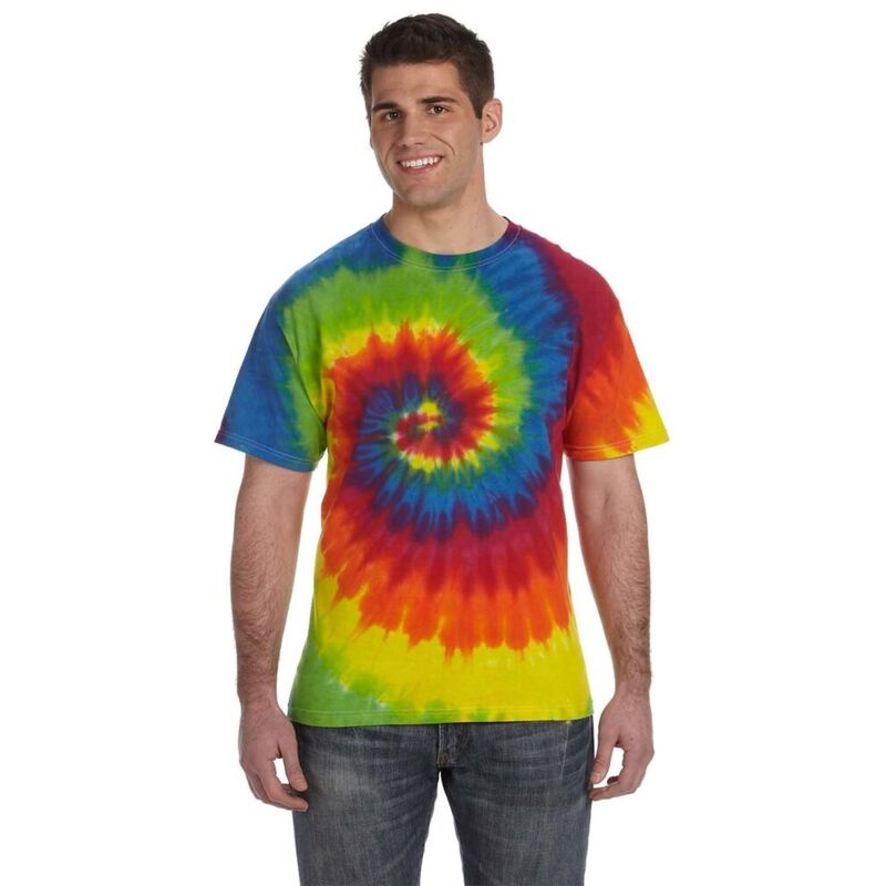 Unisex Multi-Color Tie-Dyed T-Shirt Thumbnail