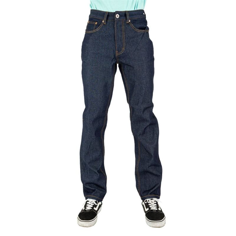 Unisex Raw Denim Straight-Leg Jean Pants Thumbnail