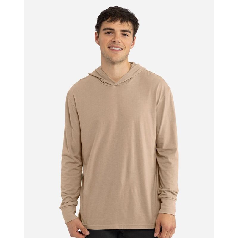 Unisex CVC Hoodie Long Sleeve T-Shirt Thumbnail