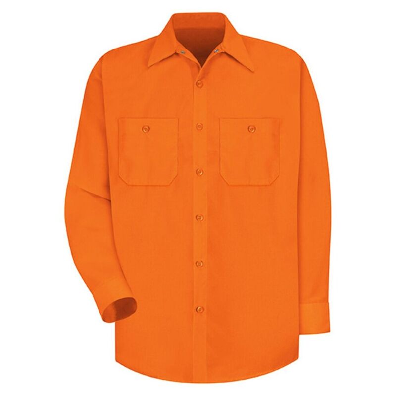 Men's Tall Enhanced Visibility Long Sleeve Work Shirt Thumbnail