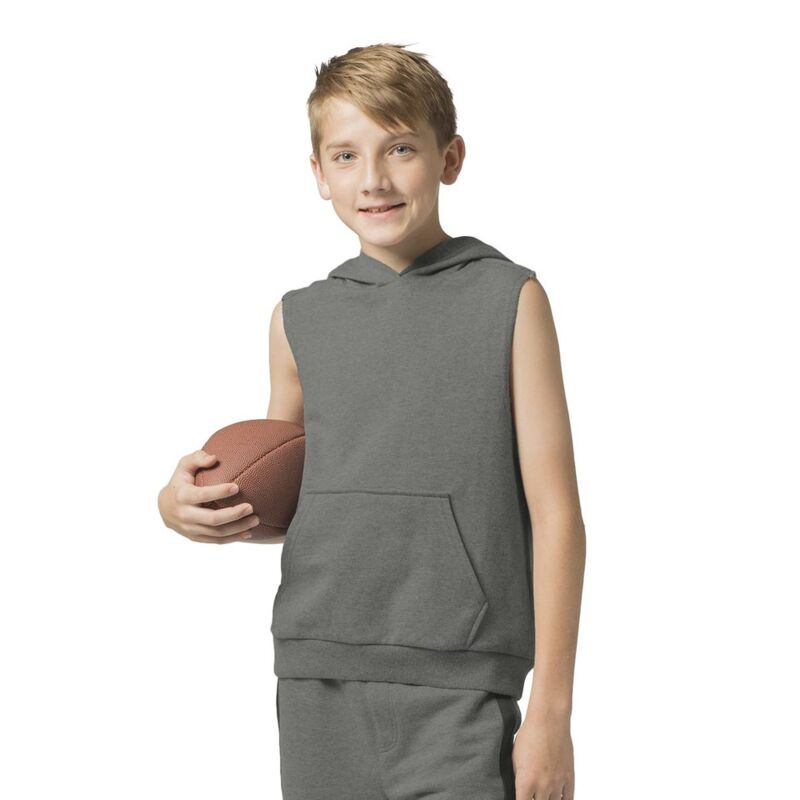Youth Stadium Hooded Sleeveless Sweatshirt Thumbnail