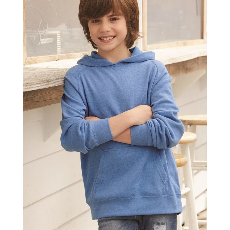Youth Lightweight Special Blend Raglan Hooded Sweatshirt Thumbnail