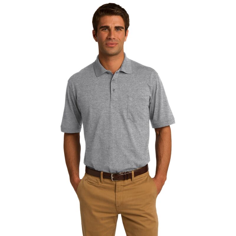 Core Blend Jersey Knit Pocket Polo Thumbnail