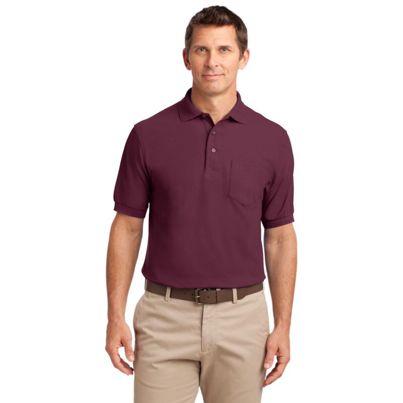 Tall Silk Touch™ Polo with Pocket Thumbnail