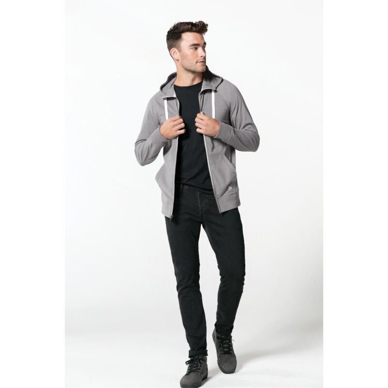 Sueded Cotton Full Zip Hoodie Thumbnail