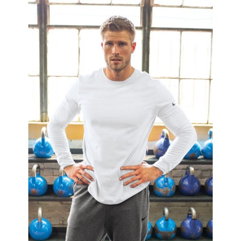 Dri FIT Cotton/Poly Long Sleeve Tee Thumbnail