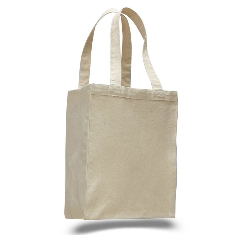 12L Canvas Gusset Shopping Tote Thumbnail