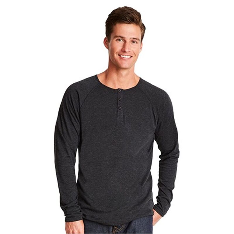 Triblend Long Sleeve Henley Thumbnail