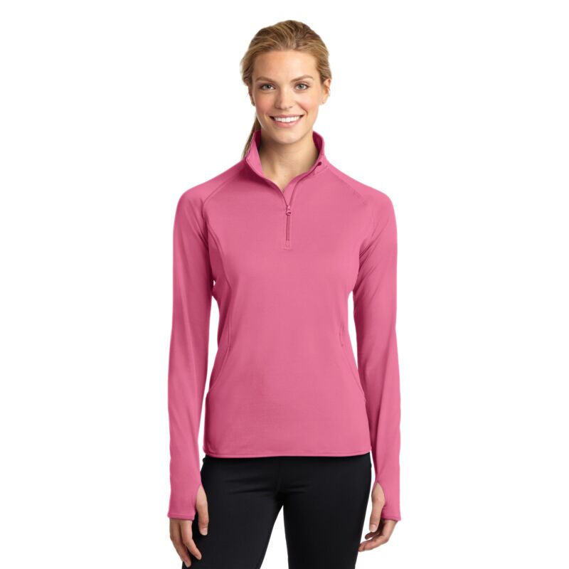 Ladies Sport Wick ® Stretch 1/2 Zip Pullover Thumbnail