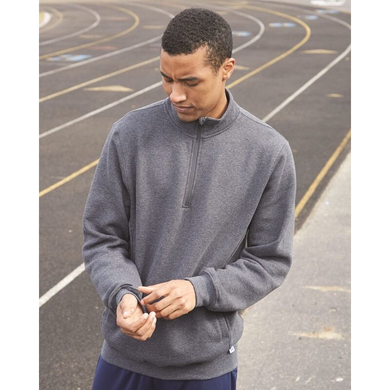 Dri Power® Quarter-Zip Cadet Collar Sweatshirt Thumbnail