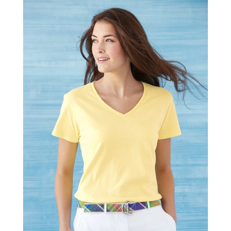 Heavy Cotton Women's V-Neck T-Shirt Thumbnail