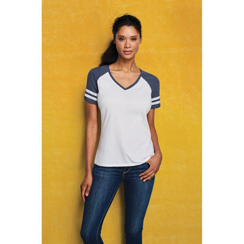 Women's Game V Neck Tee Thumbnail